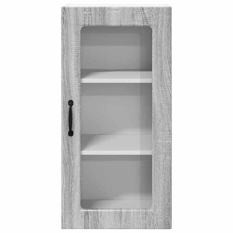 vidaXL Kitchen Wall Cabinet with Shelf Grey Sonoma 40 x 31 x 80 cm