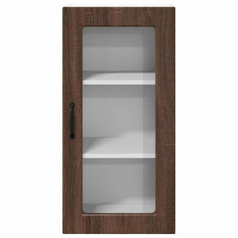 vidaXL Kitchen Wall Cabinet Brown Oak 40 x 31 x 80 cm Engineered Wood