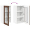 vidaXL Kitchen Wall Cabinet Brown Oak 40 x 31 x 80 cm Engineered Wood