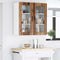 vidaXL Kitchen Wall Cabinet with Shelf 2 pcs Old Wood 40 x 31 x 80 cm