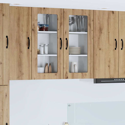 vidaXL Kitchen Wall Cabinet with Shelf Artisan Oak 40 x 31 x 80 cm