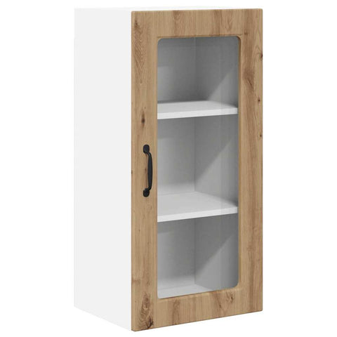 vidaXL Kitchen Wall Cabinet with Shelf Artisan Oak 40 x 31 x 80 cm