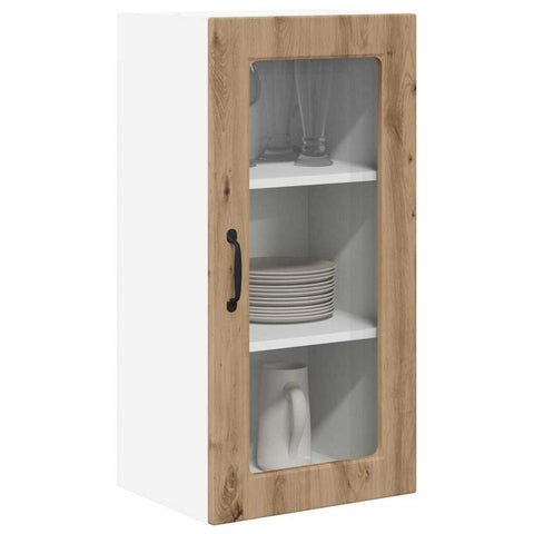 vidaXL Kitchen Wall Cabinet with Shelf Artisan Oak 40 x 31 x 80 cm