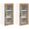 vidaXL Kitchen Wall Cabinet 2 pcs Artisan Oak 40 x 31 x 80 cm