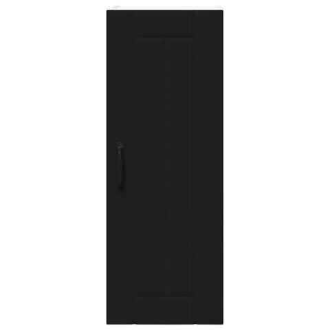 vidaXL Kitchen Wall Cabinet Black 30 x 31 x 80 cm Engineered Wood