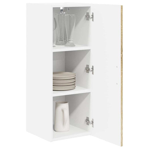 vidaXL Kitchen Wall Cabinet Sonoma Oak 30 x 31 x 80 cm Engineered Wood