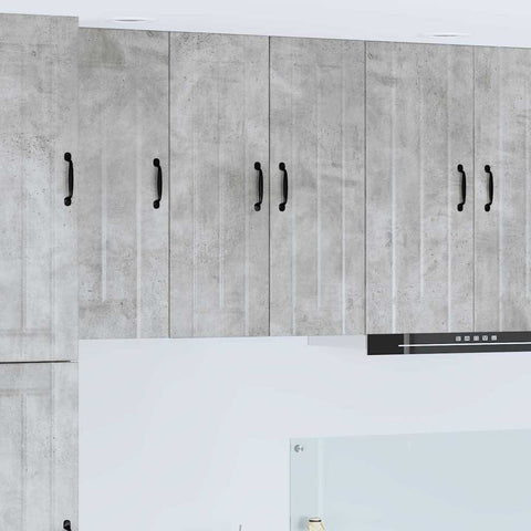 vidaXL Kitchen Wall Cabinet with Shelf Concrete Grey 30 x 31 x 80 cm