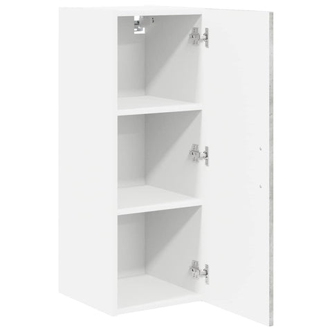 vidaXL Kitchen Wall Cabinet with Shelf Concrete Grey 30 x 31 x 80 cm