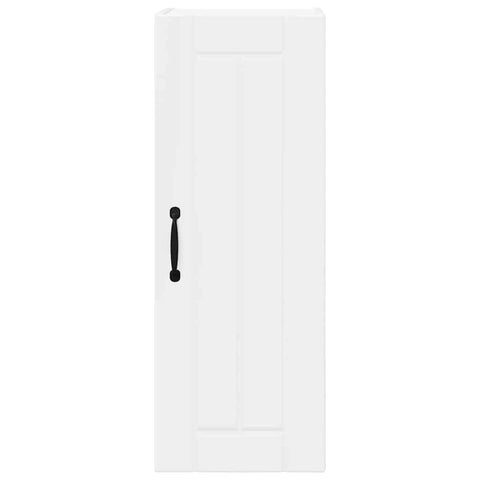 vidaXL Kitchen Wall Cabinet with Door High Gloss White 30 x 31 x 80 cm