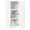vidaXL Kitchen Wall Cabinet with Door High Gloss White 30 x 31 x 80 cm