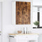vidaXL Kitchen Wall Cabinet with Door 2 pcs Smoked Oak 30 x 31 x 80 cm