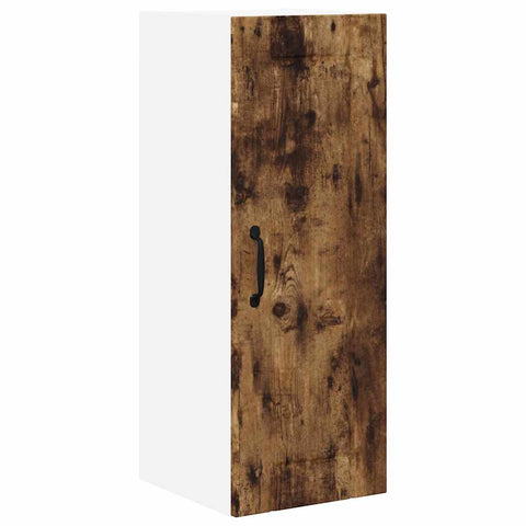 vidaXL Kitchen Wall Cabinet with Door 2 pcs Smoked Oak 30 x 31 x 80 cm