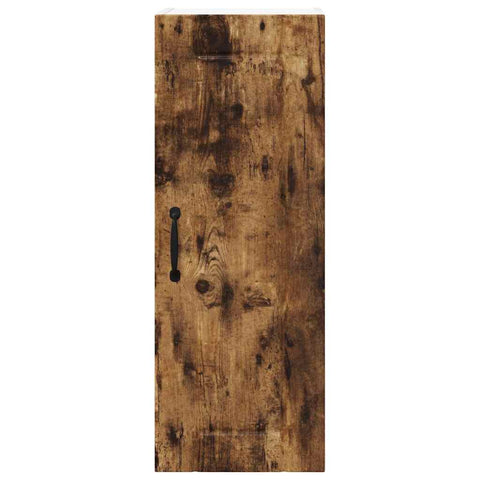 vidaXL Kitchen Wall Cabinet with Door 2 pcs Smoked Oak 30 x 31 x 80 cm