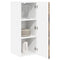 vidaXL Kitchen Wall Cabinet with Door 2 pcs Smoked Oak 30 x 31 x 80 cm