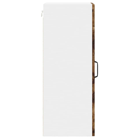 vidaXL Kitchen Wall Cabinet with Door 2 pcs Smoked Oak 30 x 31 x 80 cm