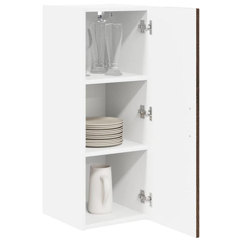 vidaXL Kitchen Wall Cabinet Brown Oak 30 x 31 x 80 cm Engineered Wood