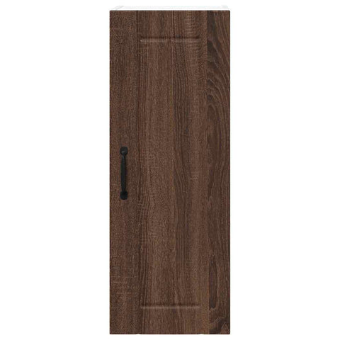 vidaXL Kitchen Wall Cabinet with Shelf 2 pcs Brown Oak 30 x 31 x 80 cm