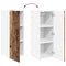 vidaXL Kitchen Wall Cabinet Old Wood 30 x 31 x 80 cm Engineered Wood