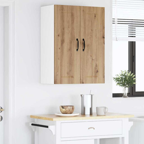 vidaXL Kitchen Wall Cabinet with Shelf Artisan oak 30 x 31 x 80 cm