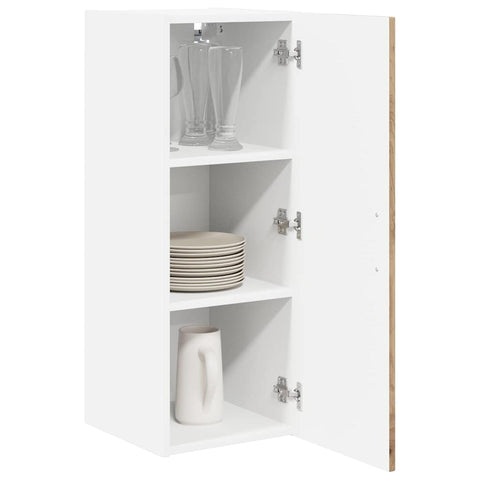 vidaXL Kitchen Wall Cabinet with Shelf Artisan oak 30 x 31 x 80 cm