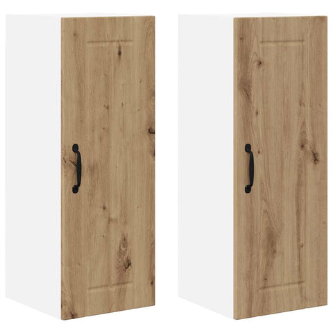 vidaXL Kitchen Wall Cabinet 2 pcs Artisan Oak 30 x 31 x 80 cm