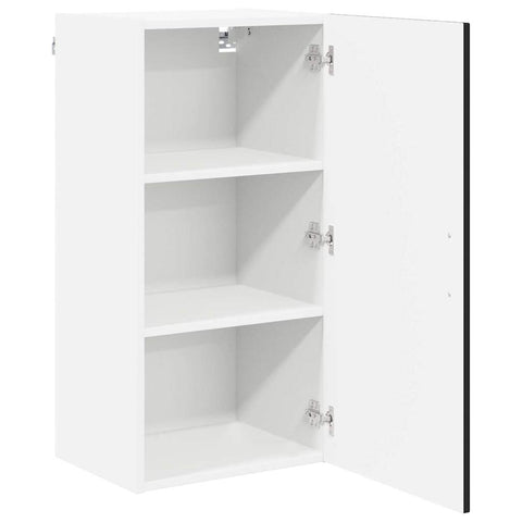 vidaXL Kitchen Wall Cabinet Black 40 x 31 x 80 cm Engineered Wood