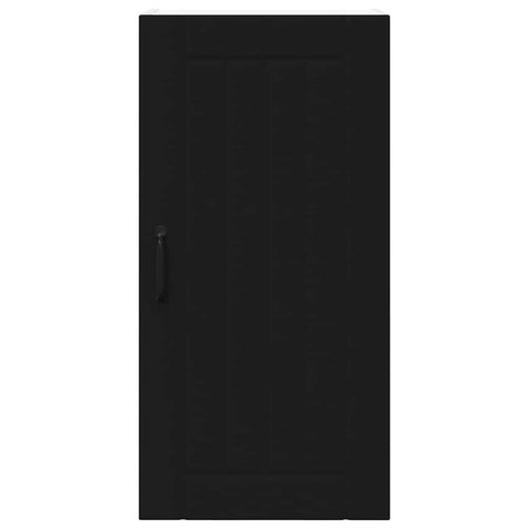 vidaXL Kitchen Wall Cabinet Black 40 x 31 x 80 cm Engineered Wood