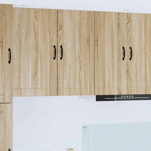 vidaXL Kitchen Wall Cabinet Sonoma Oak 40 x 31 x 80 cm Engineered Wood