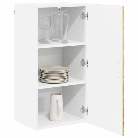 vidaXL Kitchen Wall Cabinet Sonoma Oak 40 x 31 x 80 cm Engineered Wood