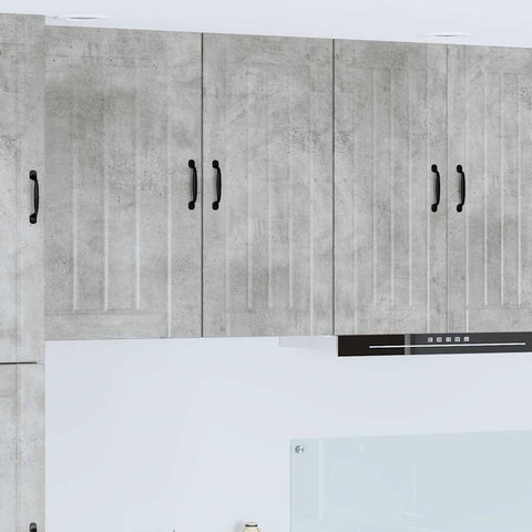 vidaXL Kitchen Wall Cabinet with Shelf Concrete Grey 40 x 31 x 80 cm