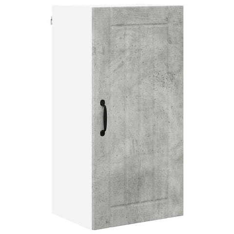 vidaXL Kitchen Wall Cabinet with Shelf Concrete Grey 40 x 31 x 80 cm