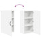 vidaXL Kitchen Wall Cabinet with Door High Gloss White 40 x 31 x 80 cm