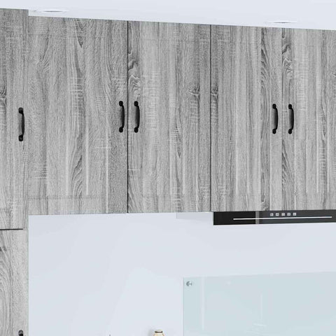 vidaXL Kitchen Wall Cabinet with Shelf Grey Sonoma 40 x 31 x 80 cm