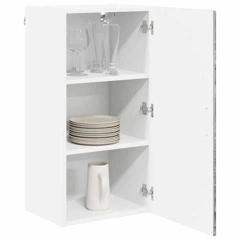vidaXL Kitchen Wall Cabinet with Shelf Grey Sonoma 40 x 31 x 80 cm