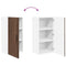 vidaXL Kitchen Wall Cabinet Brown Oak 40 x 31 x 80 cm Engineered Wood