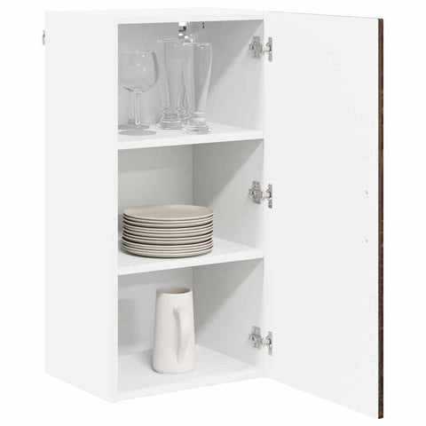 vidaXL Kitchen Wall Cabinet Brown Oak 40 x 31 x 80 cm Engineered Wood