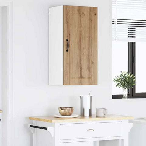 vidaXL Kitchen Wall Cabinet with Shelf Artisan Oak 40 x 31 x 80 cm