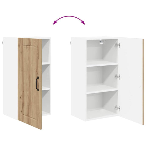 vidaXL Kitchen Wall Cabinet with Shelf Artisan Oak 40 x 31 x 80 cm