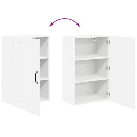 vidaXL Kitchen Wall Cabinet White 50 x 31 x 80 cm Engineered Wood
