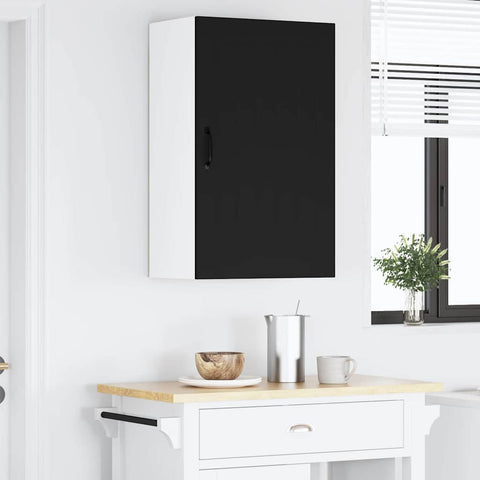 vidaXL Kitchen Wall Cabinet Black 50 x 31 x 80 cm Engineered Wood