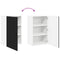 vidaXL Kitchen Wall Cabinet Black 50 x 31 x 80 cm Engineered Wood
