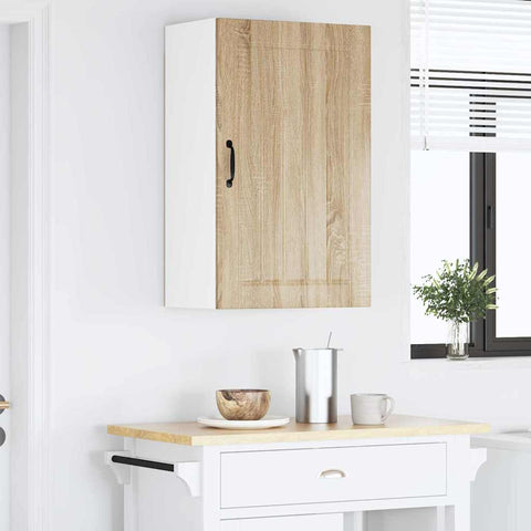 vidaXL Kitchen Wall Cabinet Sonoma Oak 50 x 31 x 80 cm Engineered Wood