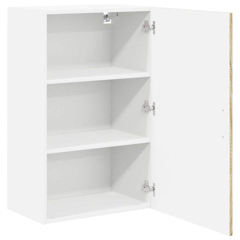 vidaXL Kitchen Wall Cabinet Sonoma Oak 50 x 31 x 80 cm Engineered Wood