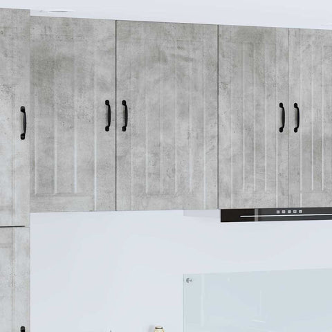 vidaXL Kitchen Wall Cabinet with Shelf Concrete Grey 50 x 31 x 80 cm