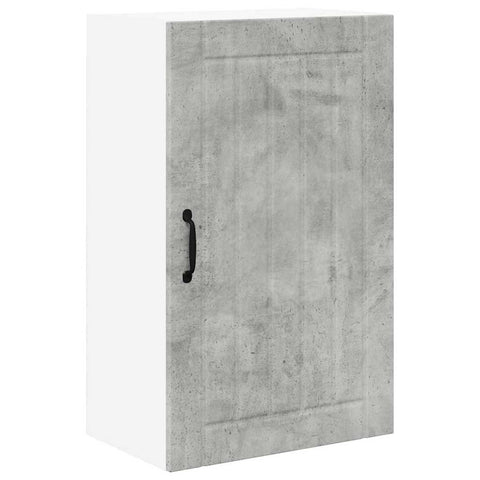 vidaXL Kitchen Wall Cabinet with Shelf Concrete Grey 50 x 31 x 80 cm
