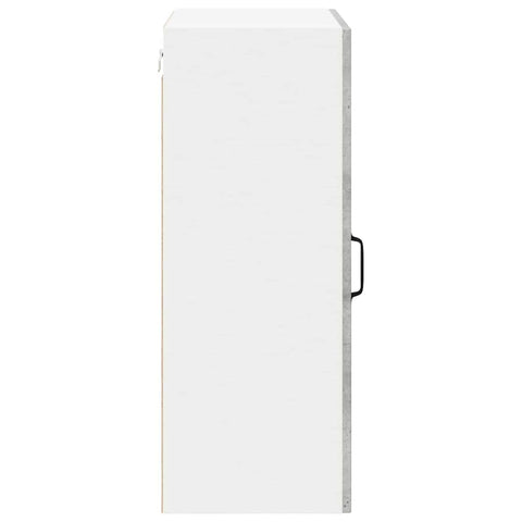 vidaXL Kitchen Wall Cabinet with Shelf Concrete Grey 50 x 31 x 80 cm