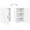 vidaXL Kitchen Wall Cabinet with Door High Gloss White 50 x 31 x 80 cm