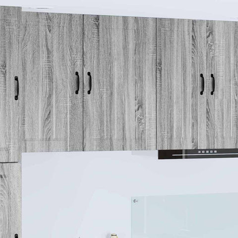 vidaXL Kitchen Wall Cabinet with Shelf Grey Sonoma 50 x 31 x 80 cm