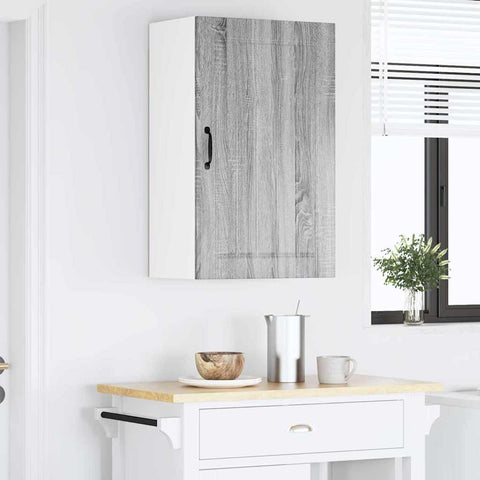 vidaXL Kitchen Wall Cabinet with Shelf Grey Sonoma 50 x 31 x 80 cm