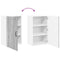 vidaXL Kitchen Wall Cabinet with Shelf Grey Sonoma 50 x 31 x 80 cm